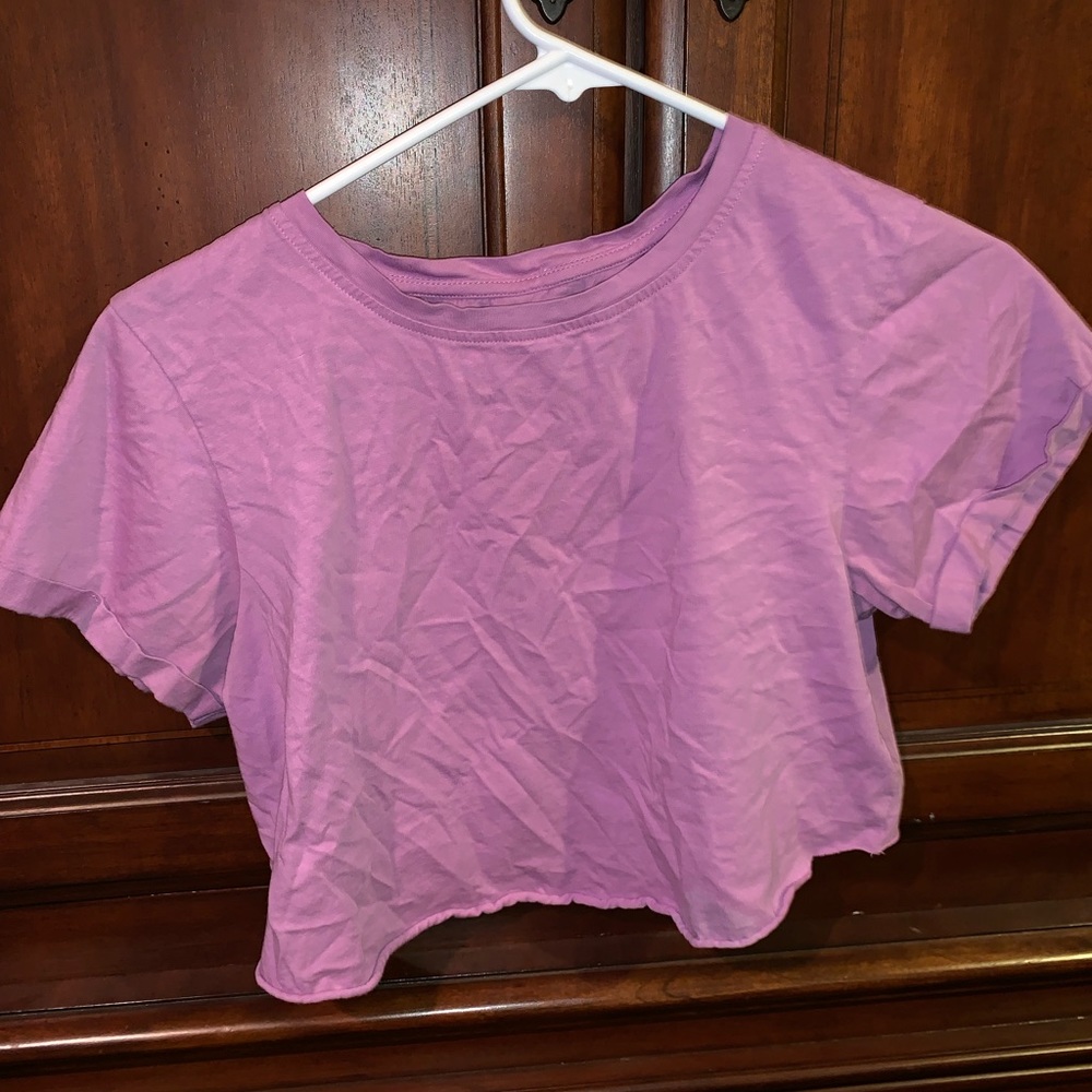 Purple crop top
